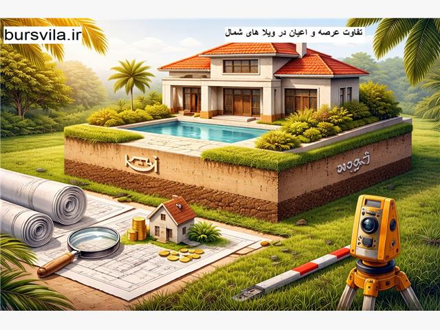 تفاوت عرصه و اعیان در ویلا های شمال؟ اعیان به چه معناست؟