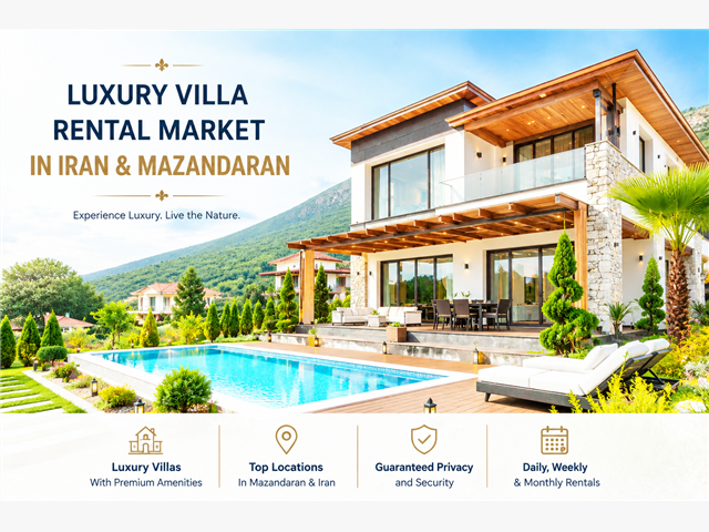 Luxury villa rental market in Iran and Mazandaran